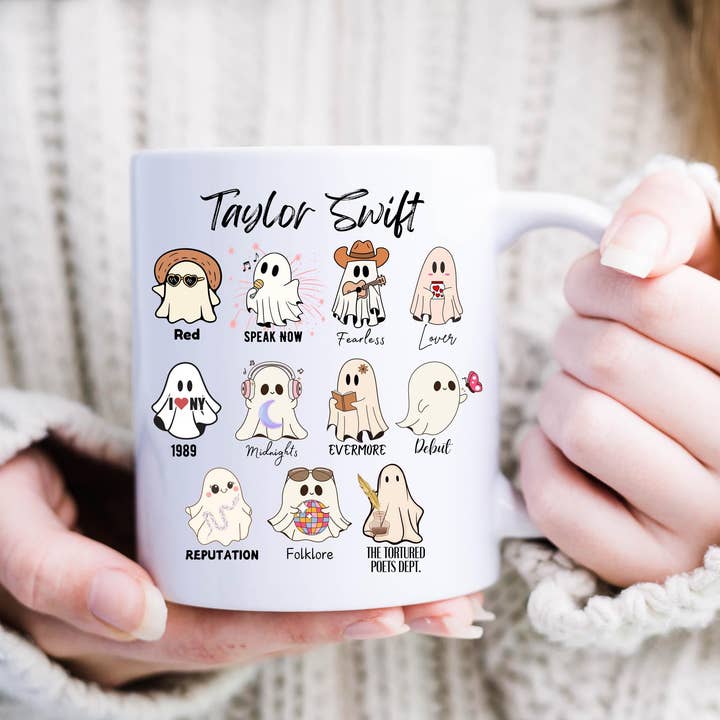 The Detailed Diva - Venta al por mayor Taza - Taza de café Taylor Swift Halloween The Eras Tour