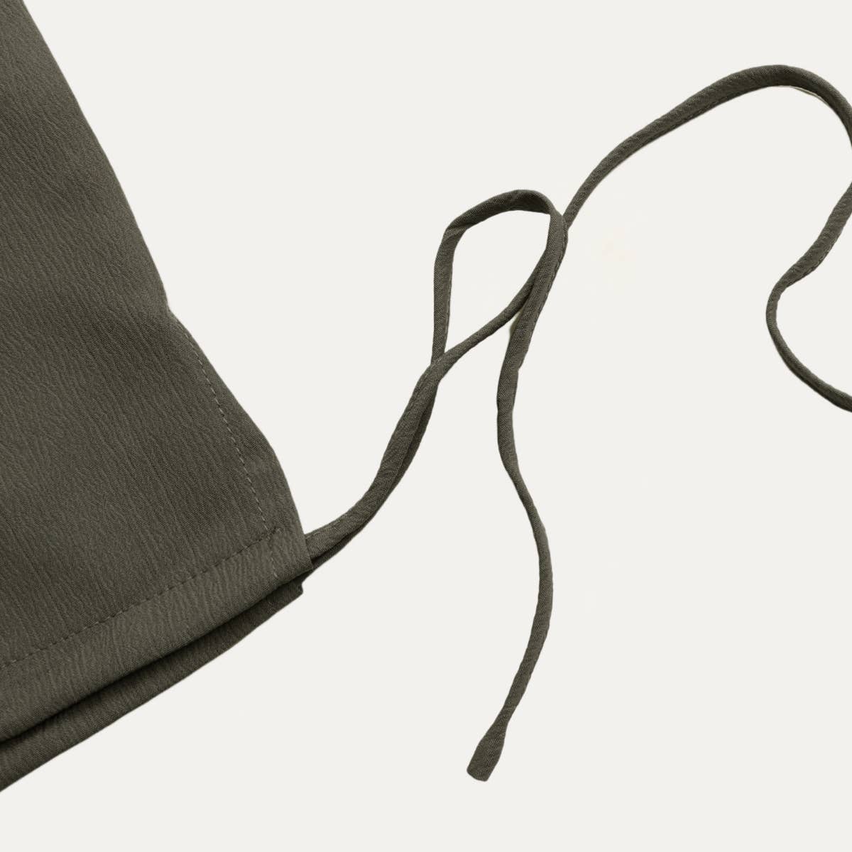 Dark Olive Casual High Waisted Pockets On Tie-Hem Jogger Pants for wholesale on Faire8