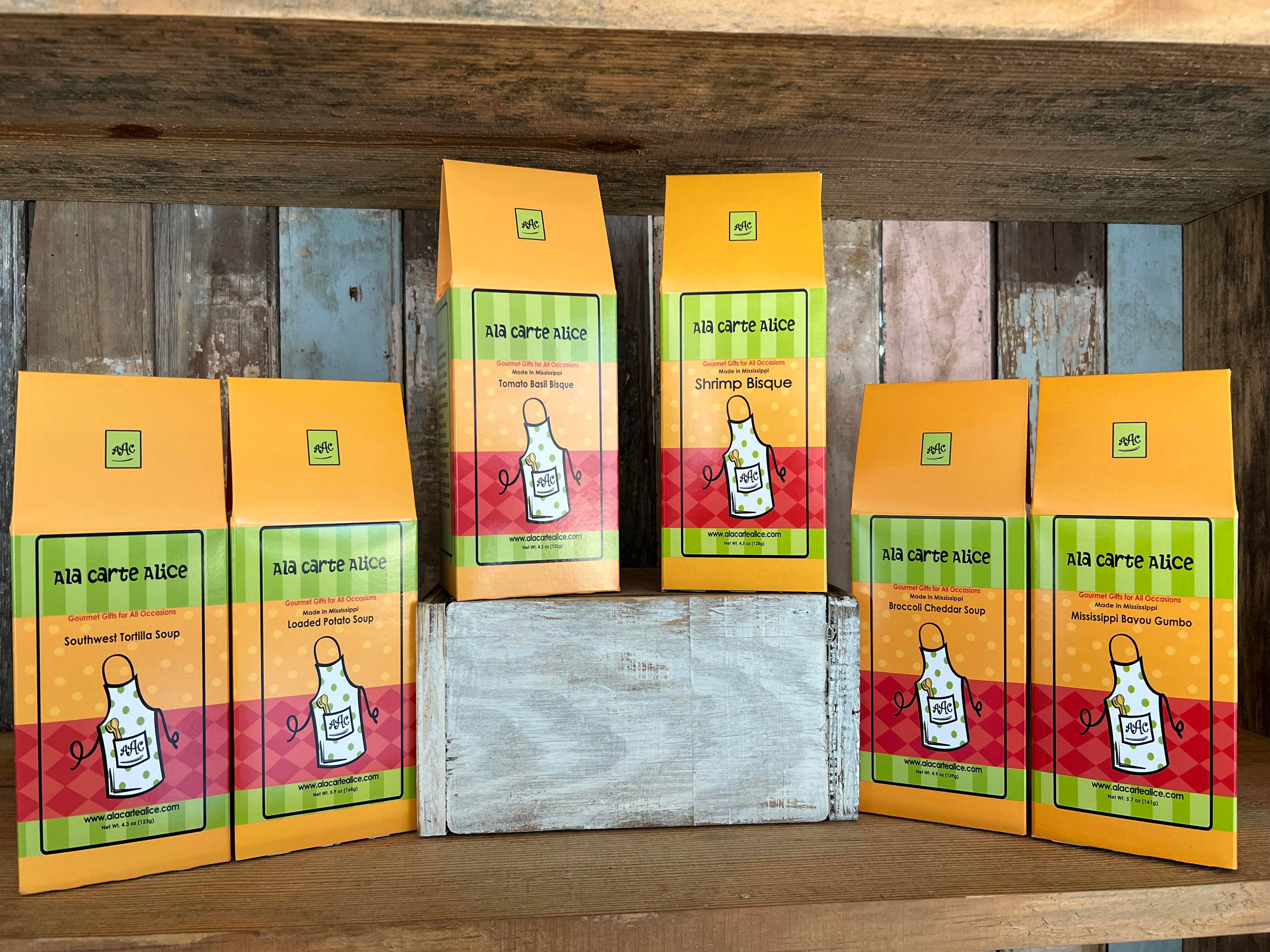 Ala Cart Alice – Sopa por atacado – Pacote Iniciante de Sopa (nossas 6 melhores sopas em 1/2 caixas)0