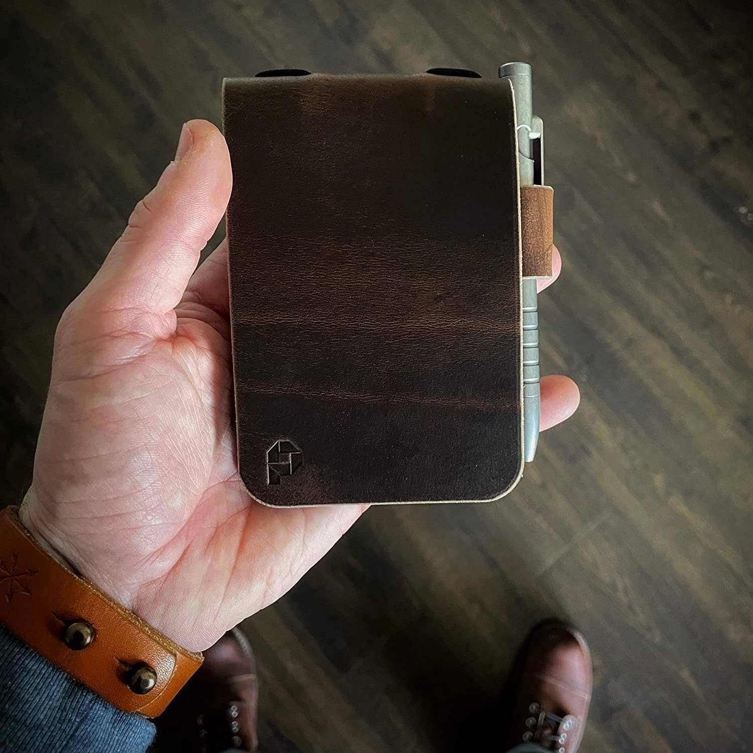 Portage Notebooks - Vendita all'ingrosso Bloc notes - Portablocco in pelle pieno fiore2