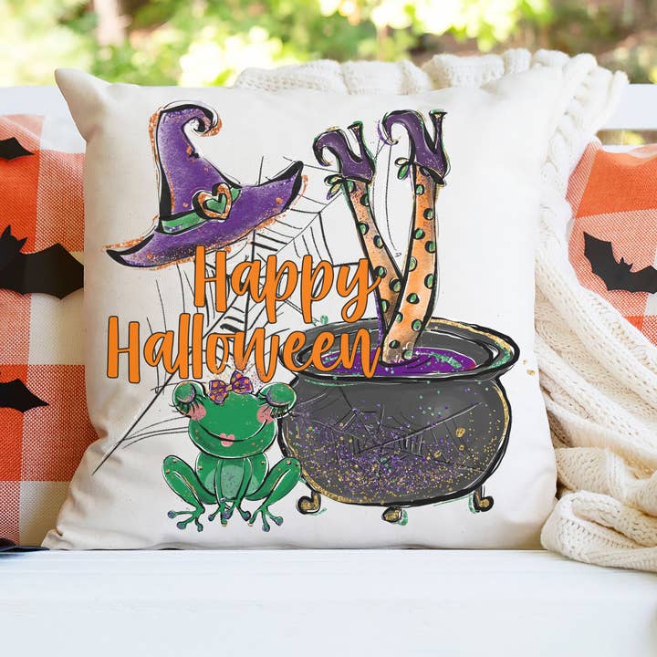 Taie d'oreiller Happy Halloween pour la vente par Capable By Design