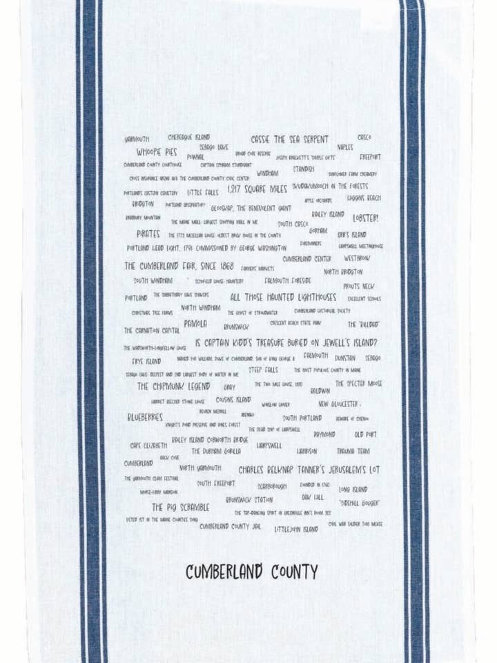 Cumberland County Townie Tea Towel for wholesale by TownieSwag