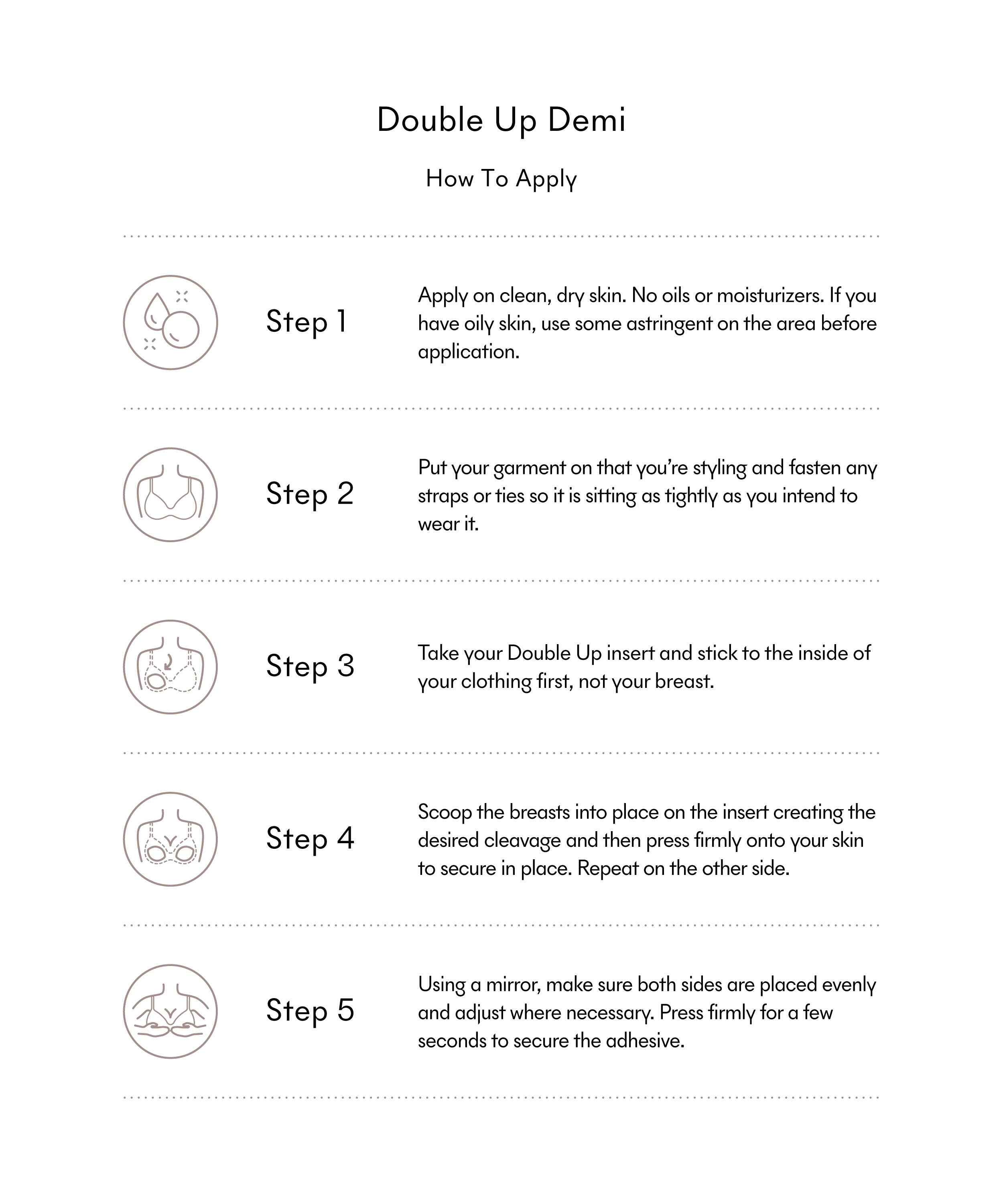 NOOD - Wholesale Bra Inserts - Women's - Double Up | Volume Push-Up Pads (Demi)12