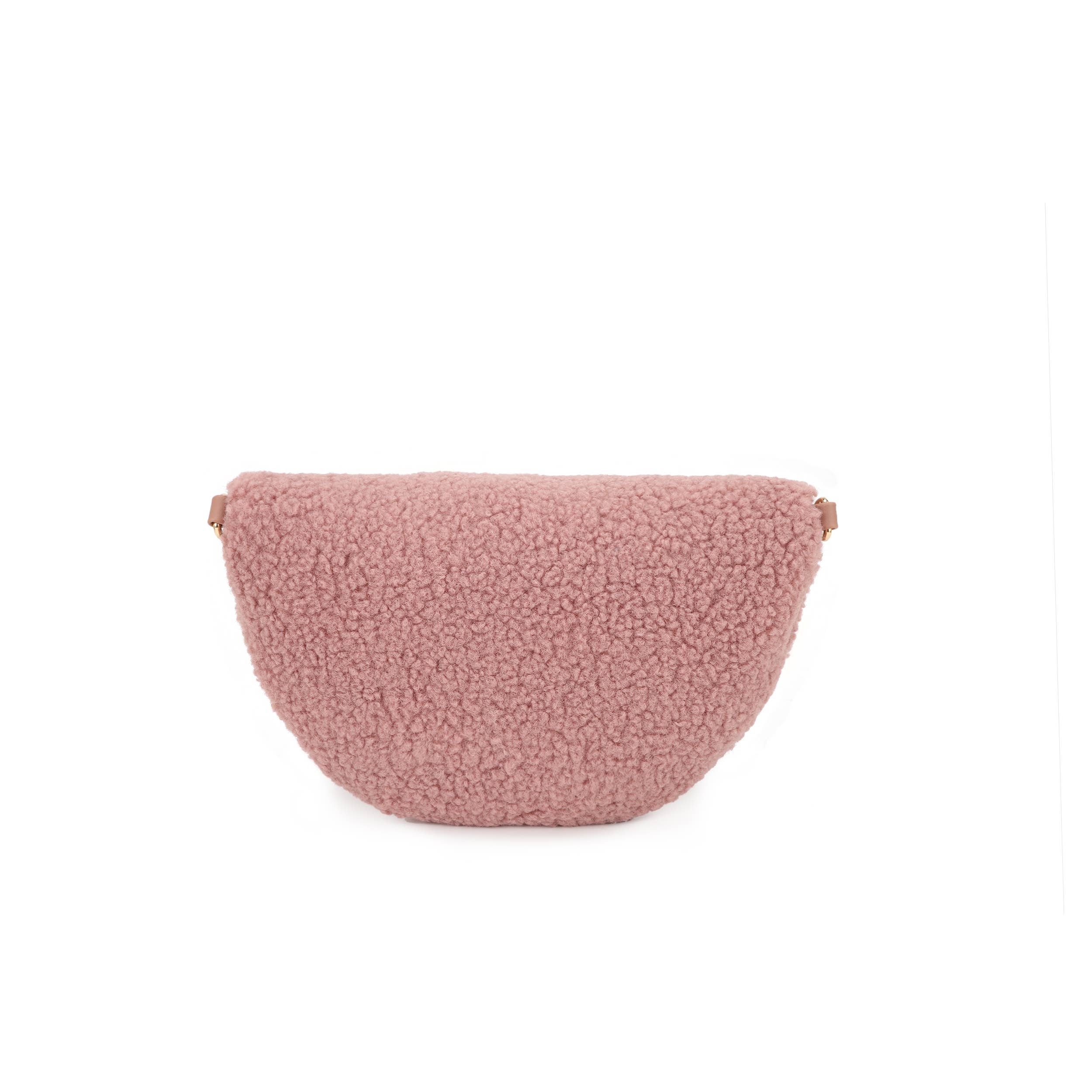 KAYLA+AVA - Wholesale Heuptasje - Dames - Cynthia shearling riemtas in halve maanvorm / heuptasje4