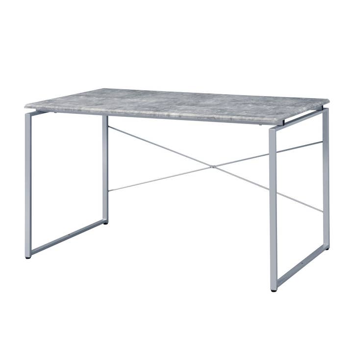 HOMYCASA DESIGN INC - Vente Console - Bureau industriel avec plateau en faux béton et base en métal traîneau0