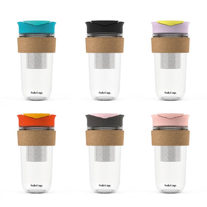 SoleCup 18oz Large Tea Infuser Travel Mug 24 Pcs Bundle Cork for wholesale by SoleCup