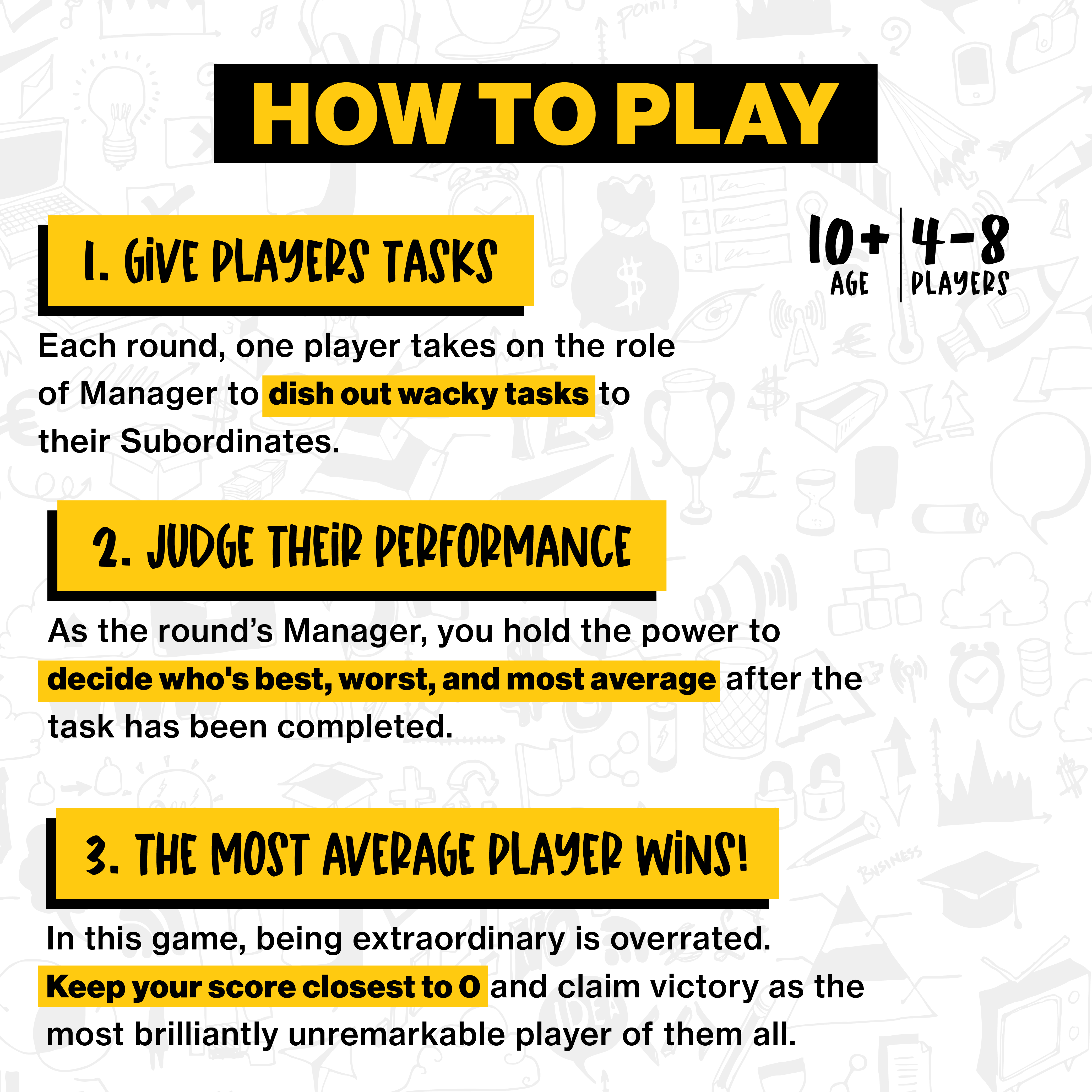 Crated with Love - Vendita all'ingrosso Giochi di carte - Average Performers - Il gioco di società per persone normali3