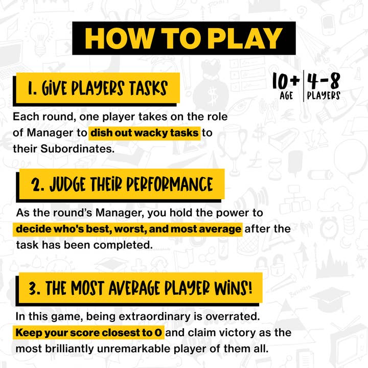 Crated with Love - Vendita all'ingrosso Giochi di carte - Average Performers - Il gioco di società per persone normali3