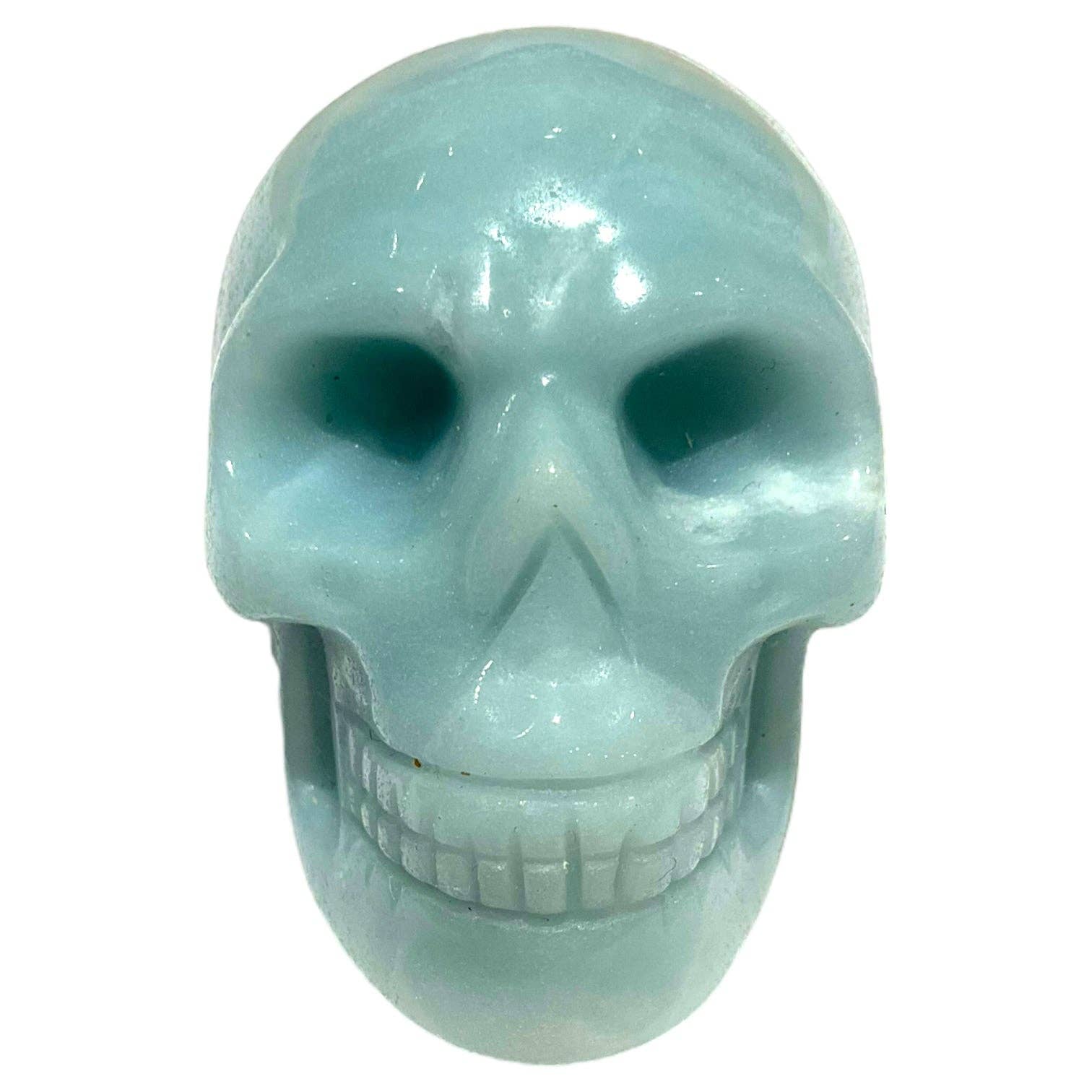 Foliesbijoux - Wholesale Spiritual Stone/Crystal - Amazonite skull from China0