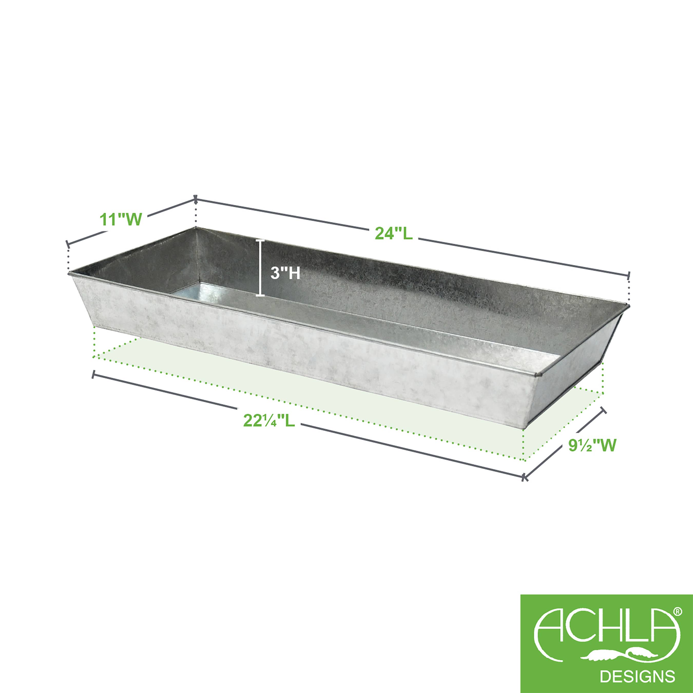 ACHLA Designs - Wholesale Decorative Tray - 24" Antiqued Galvanized Tray1