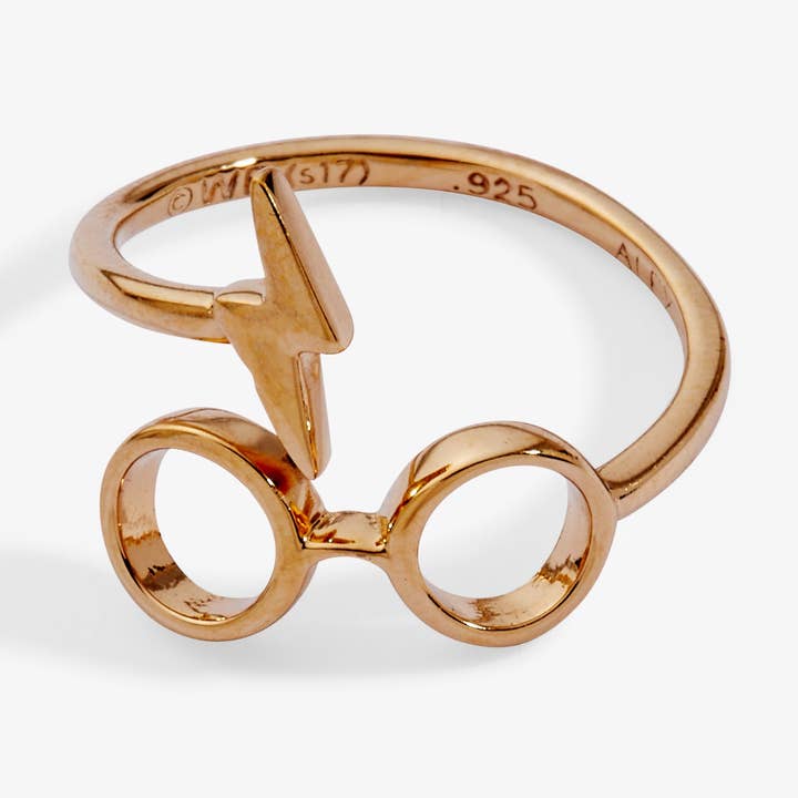 Alex and Ani - Wholesale Cocktail/Statement Ring - Harry Potter™ Glasses + Scar Ring Wrap6