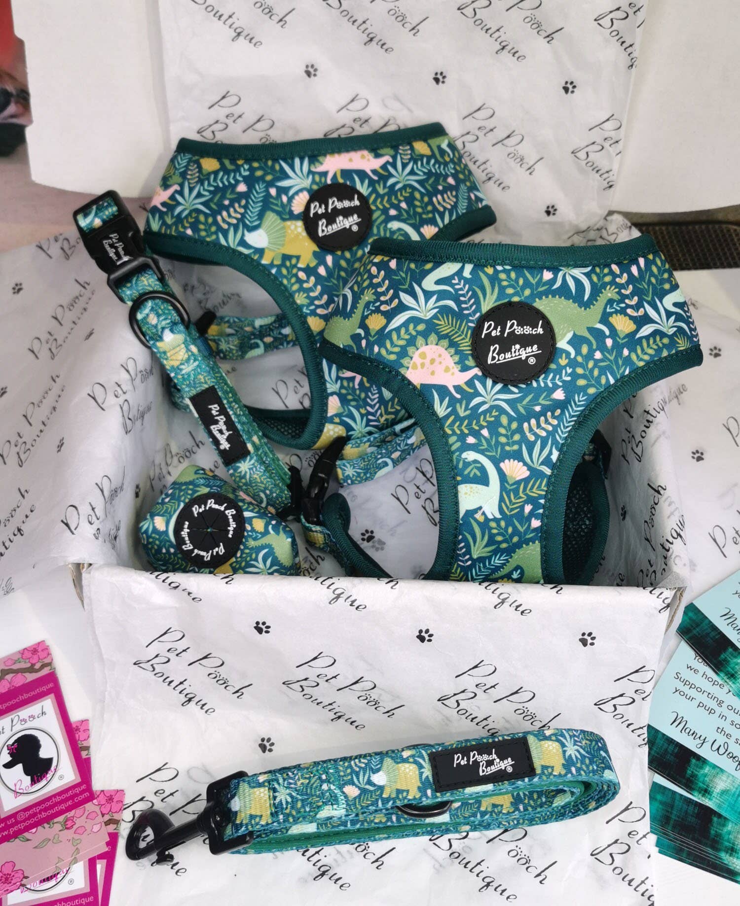 Pet Pooch Boutique – wholesale Pet collar – Dog – Dino Rawr Dinosaur Dog Collar With Optional Bow Tie6