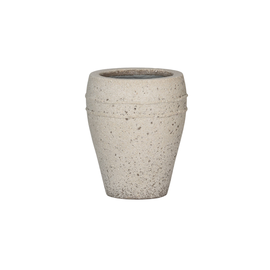 Oasis of Life - Wholesale Plant Pot - Plant Pot Ares – D40xH50cm – Modern, tall flower pot in elegant stone look – Weather-resistant planter made of robust plastic – For indoor & outdoor areas0