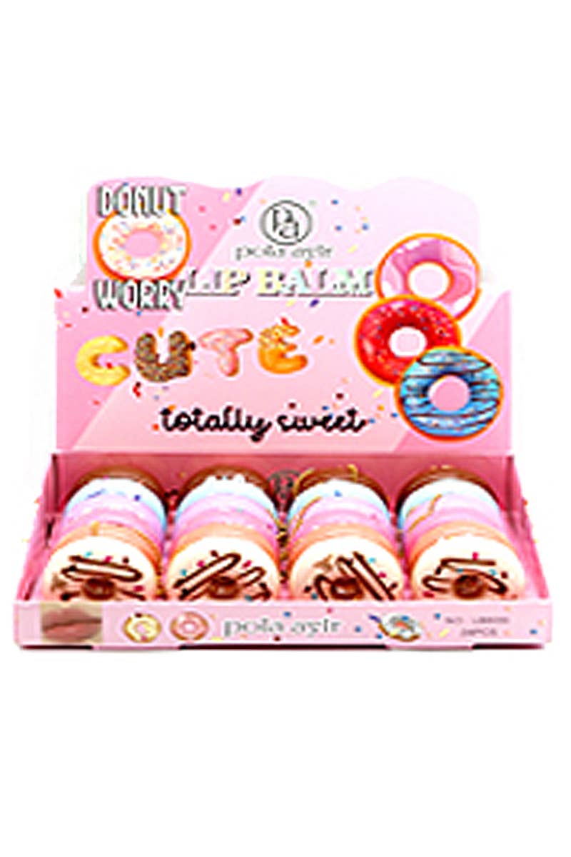 Cap Zone - Wholesale Retailer display – Beauty & wellness - Donut Moisturizing Soft Touch Lip Balm - 24 pcs1