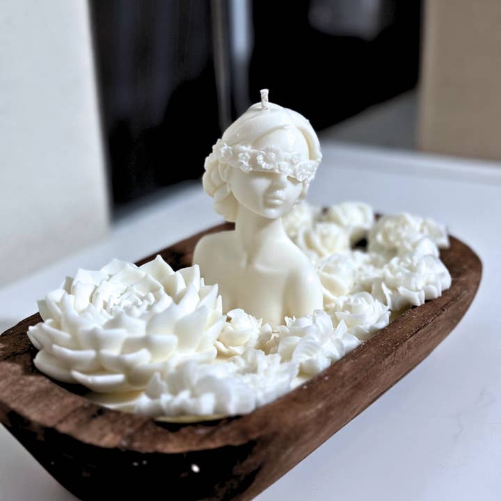 Small Dough Bowl Pick your Design Candlescape for wholesale by Alectrona Candles