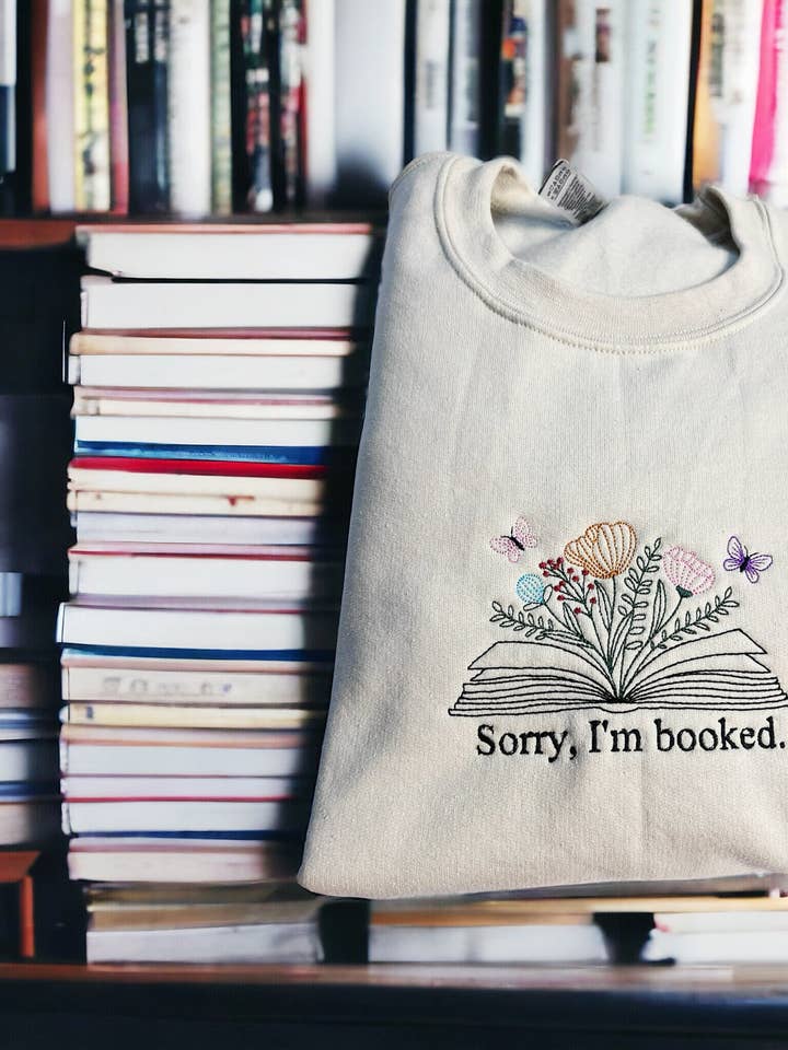 Amanda Rose Thread Co - Wholesale Sweatshirt - Women's - Sorry I'm Booked Sweatshirt1