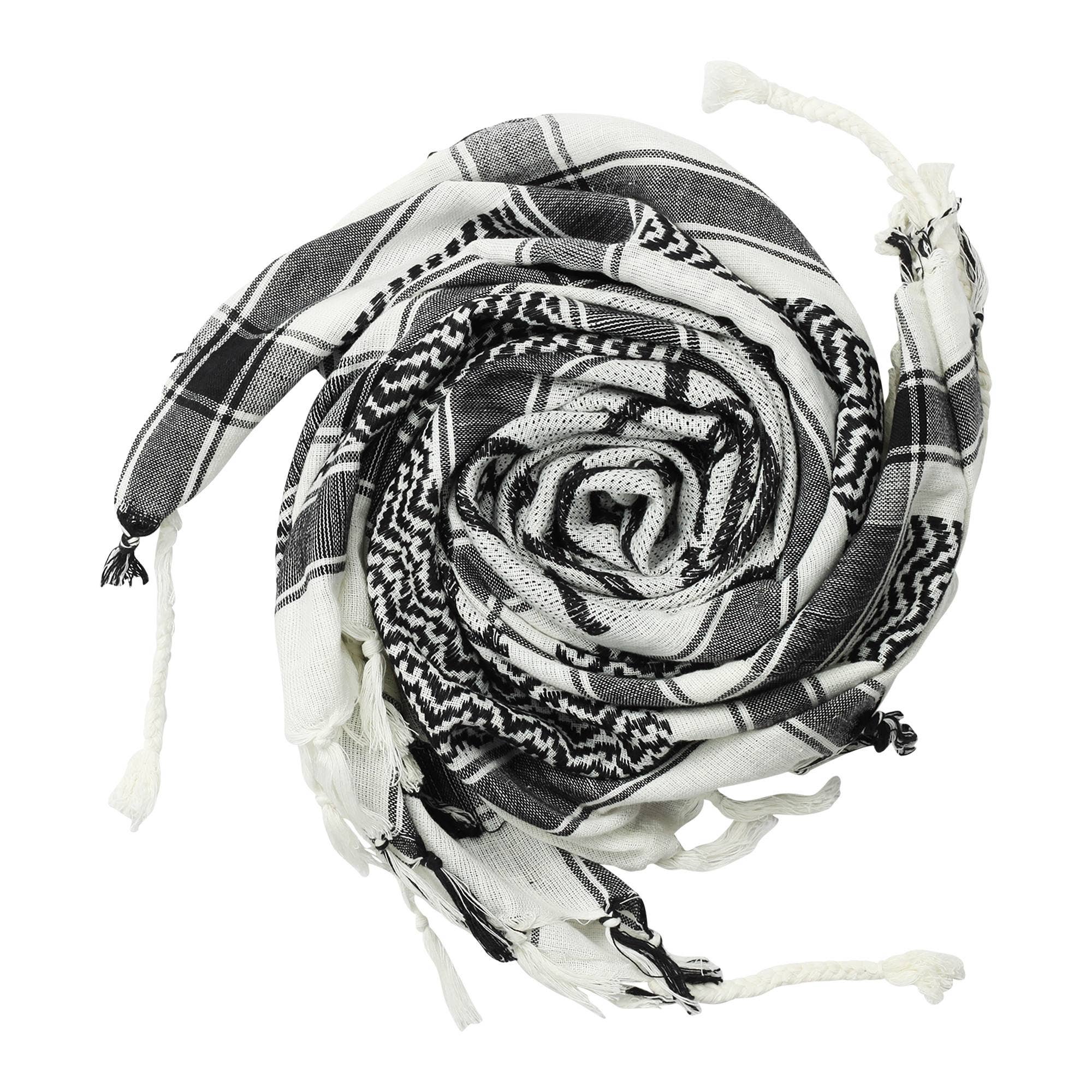 Tribal Trade GmbH – wholesale Scarf – Unisex – Palituch - Pentagram White - Black - Kufiya PLO cloth1