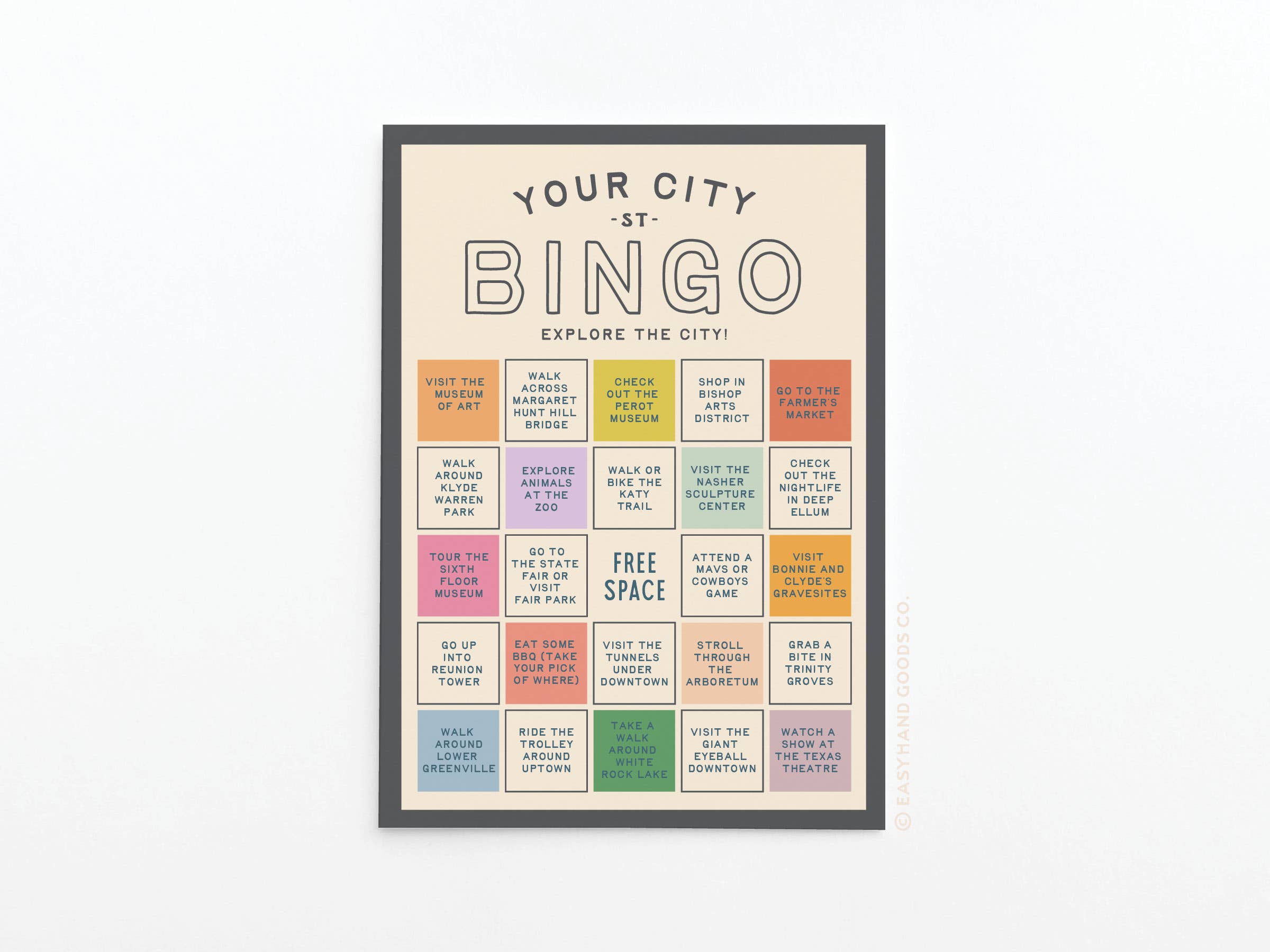 Easyhand Goods – formerly Onderkast - Wholesale Card Game - Custom City Explorer Bingo Card15