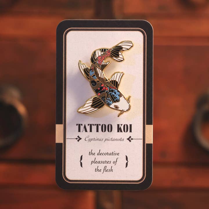 The High-End Collective - Wholesale Lapel Pin/Button - Tattoo Koi Enamel Pin0