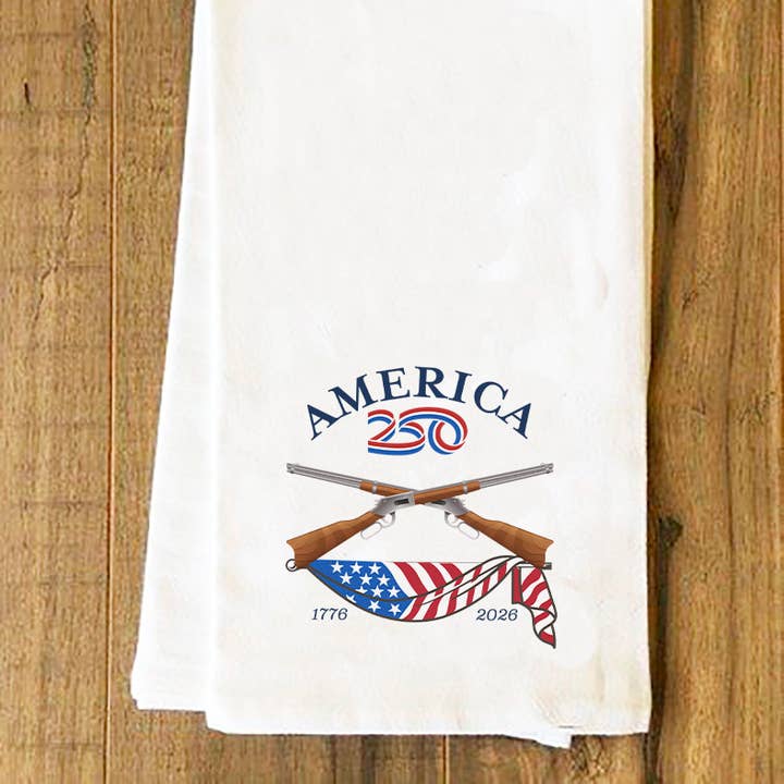 America250™ Gewehr Geschirrtuch 3 für den Großhandel von Nelson Gifts Wholesale