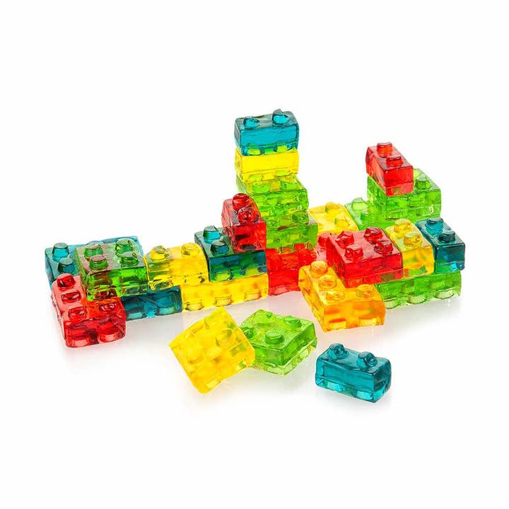 Clever 2.2 Lb Building Block Assorted Gummy Bulk for wholesale by Long Island Candy Factory
