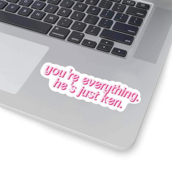 Cocollama Design – wholesale Sticker – He's Just Ken - Funny Barbie Vinyl Waterproof Sticker1