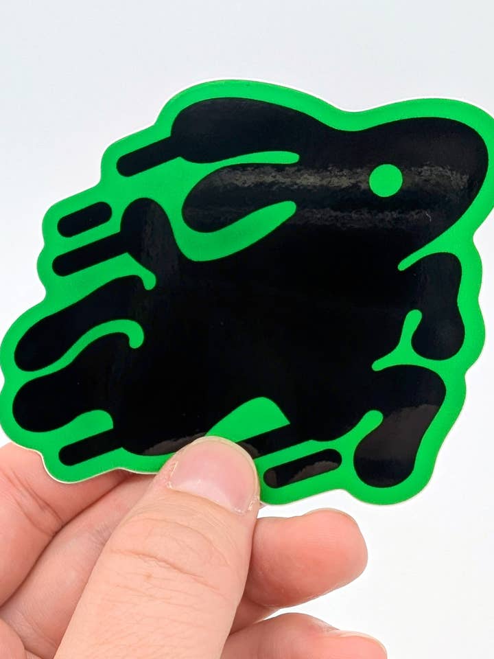 Autocollant GO Rabbit 3" pour la vente par MOTEL777