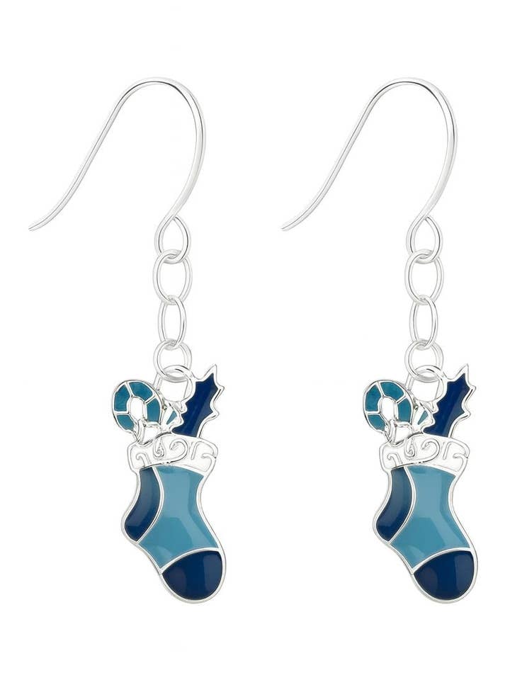 Ensemble Boucles d'Oreilles et Collier Bas de Noël Cadeau de Fête pour la vente par Bad Apple Designs