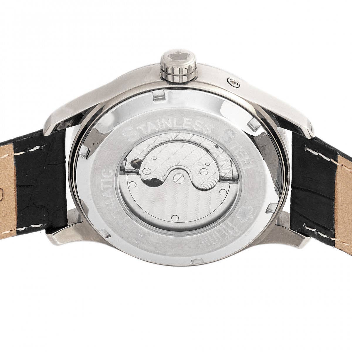 Reign - Wholesale Polshorloge - Heren - Reign Bhutan automatisch horloge met leren band en datumsubwijzer7