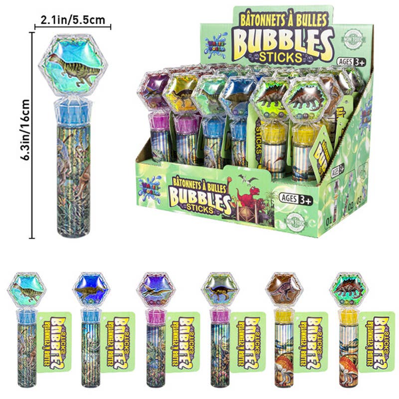 Deluxe Import Trading - Wholesale Bubble Wand - Kids - Crystal Shake Ball Bubble Stick - Dinosaur World0