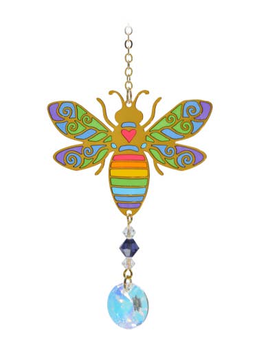 Ape Dreams in cristallo cardato - Rainbow per la vendita all'ingrosso da parte di Wild Things Gifts Ltd