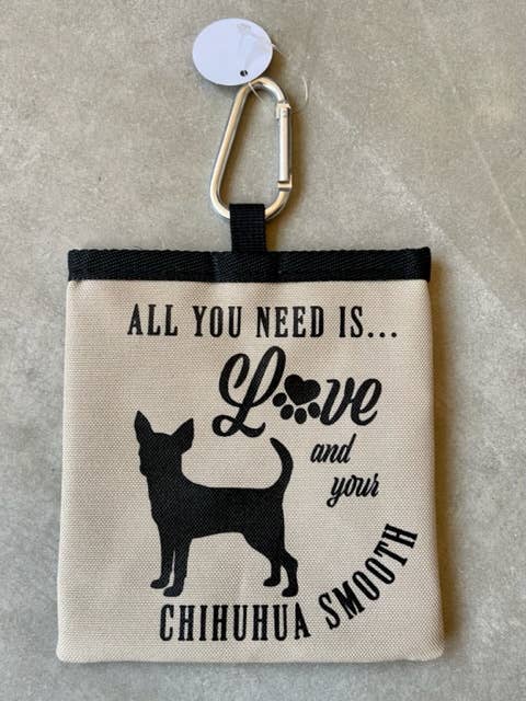 Bolsa de golosinas Chihuahua Smooth para mascotas para venta al por mayor de Gifted Wholesale Ltd