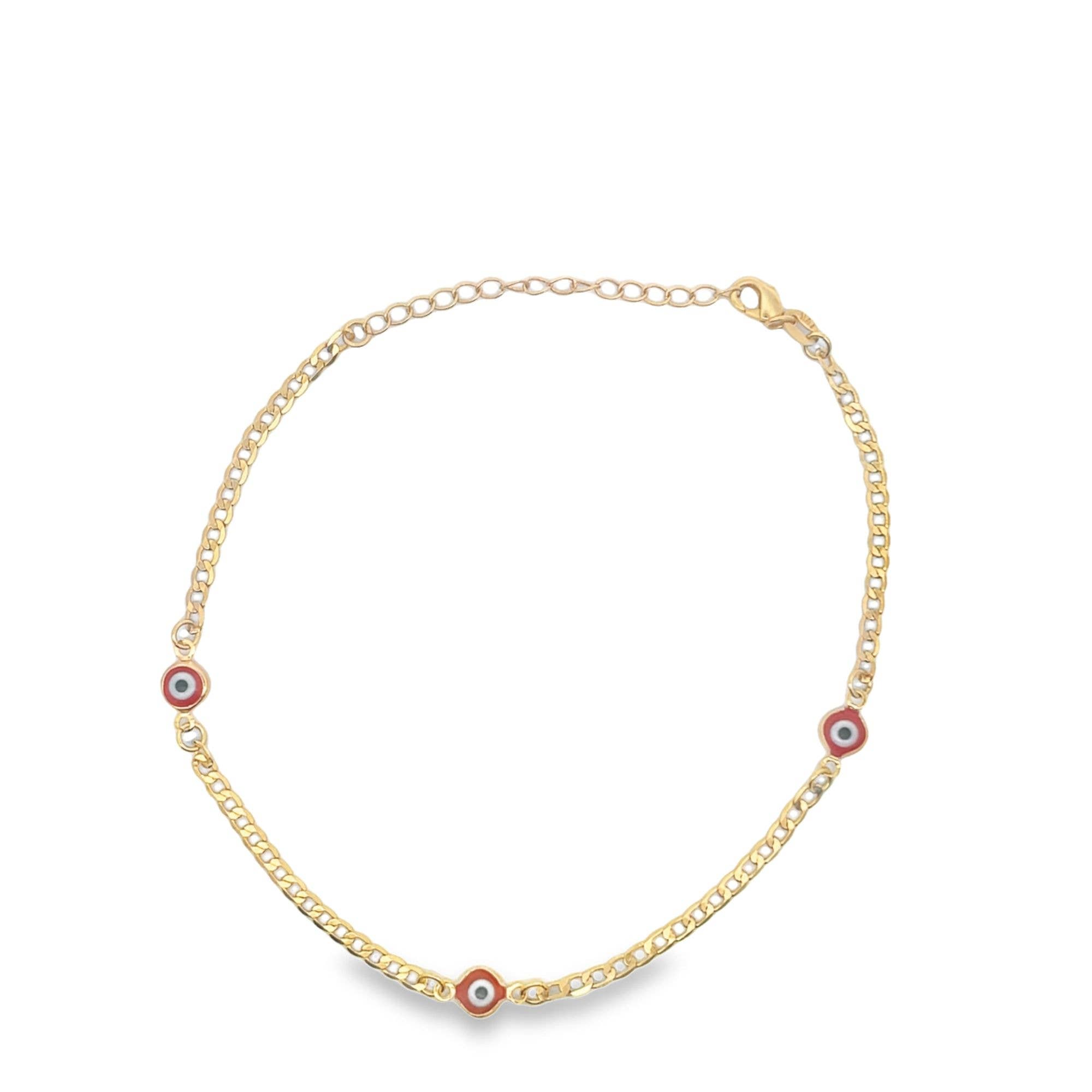 MIA Jewelry – Engroshandel Armbånd med vedhæng – 18K guld fyldt onde øjne perle armbånd I2072