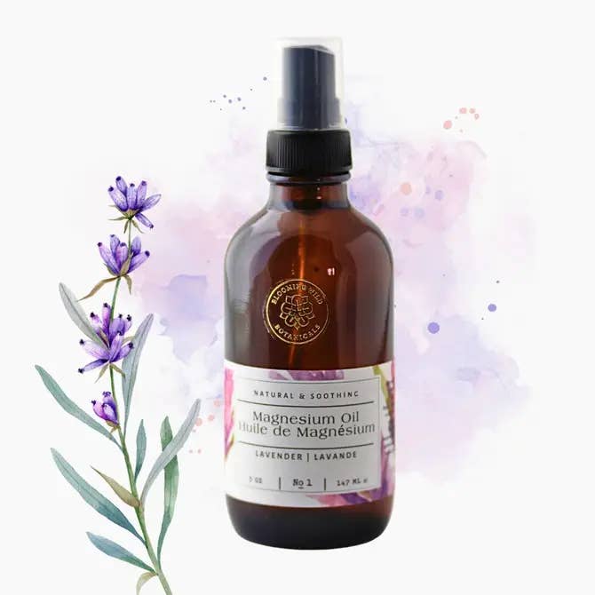 Magnesium Oil Lavender | Case Pack (Pre-order Spring 2026) for wholesale by Blooming Wild Botanicals