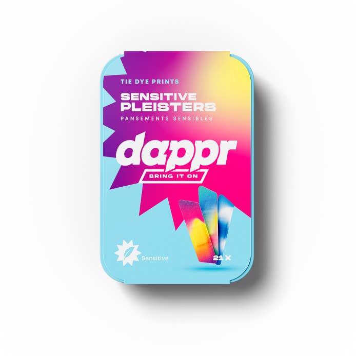 Dappr - Wholesale Bandaids/Bandages - TIE DYE - TO-GO BLIKJE (21 stuks)5