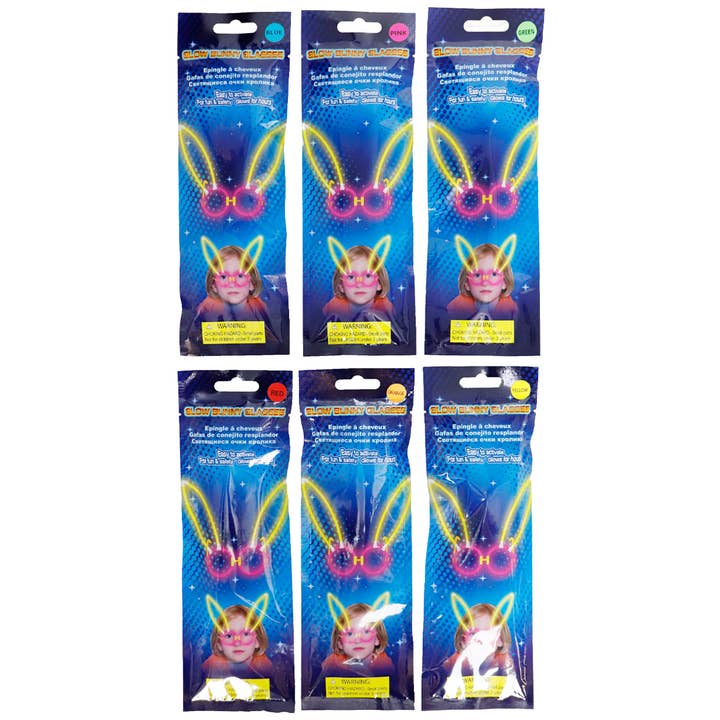 Cap Zone - Wholesale Party gift - Glow In Dark Bunny Rabbit Ear Party Favor Glasses3