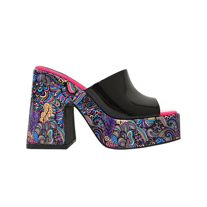 Porto meerkleurige platformglijbaan voor wholesale door LADY COUTURE