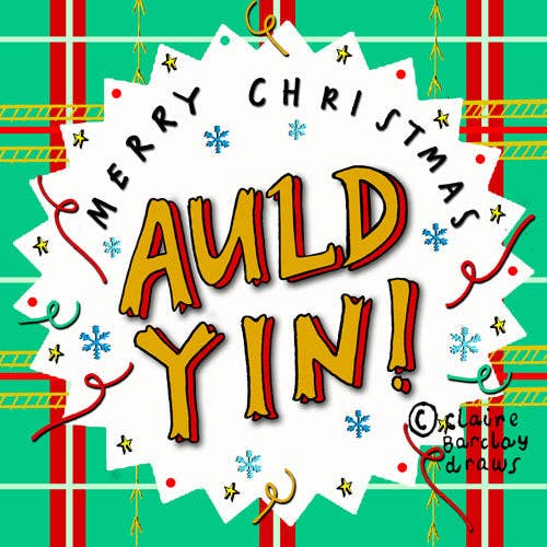 Claire Barclay Draws - Wholesale Ornament - Merry Christmas Auld Yin! Christmas Decoration1