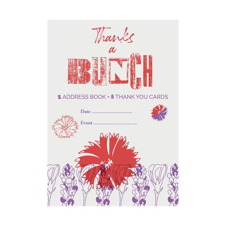 Korrespondenz-Set - Wildblume für den Großhandel von Letterpress PLAY