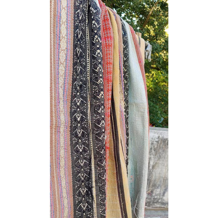 Bhawana Handicrafts - Wholesale Quilt - Bohemian Patchwork Kantha Handmade Vintage King Bedspread4