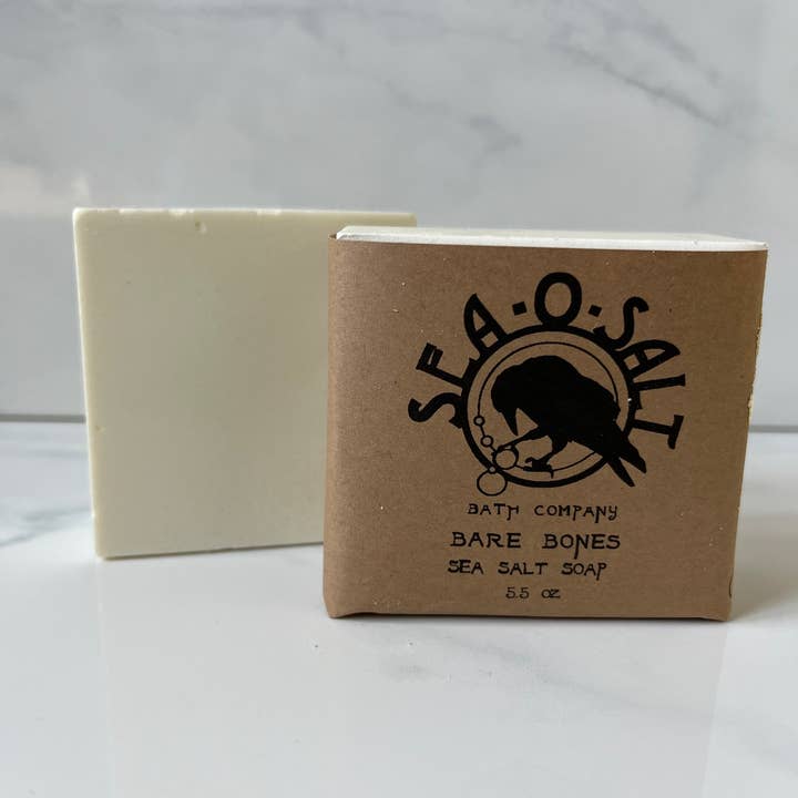 Bare Bones Sea Salt Soap for wholesale by Sea-O-Salt Bath Company