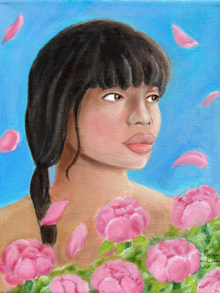 Impresión artística Pink Elegance de 8 x 10 pulgadas o 11 x 14 pulgadas para venta al por mayor de Morgan Cerese Art