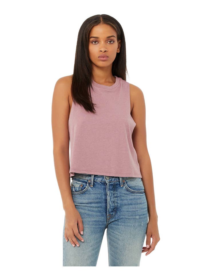 Total Apparel - Wholesale Tank Top - Women's - Bella + Canvas Ladies' Racerback Cropped Tank | 66826