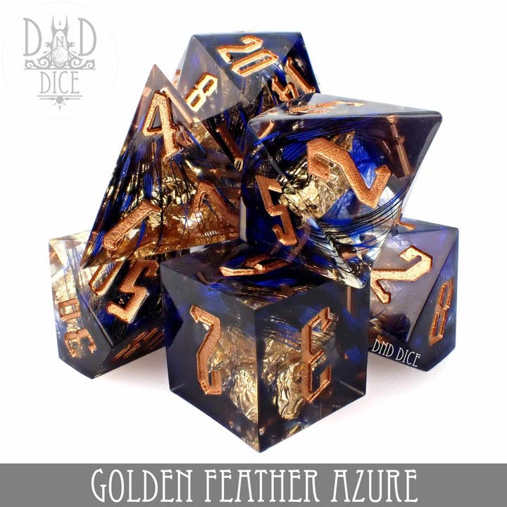 Golden Feather Azure Handmade for wholesale by DNDDICE.COM