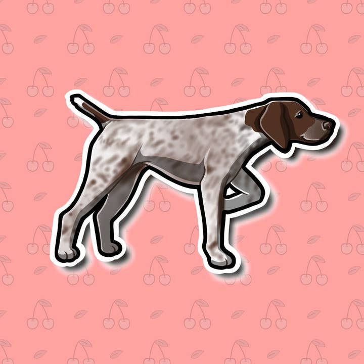 Tyska korthåriga pekare klistermärke för wholesale av Mega Kawaii Cuties