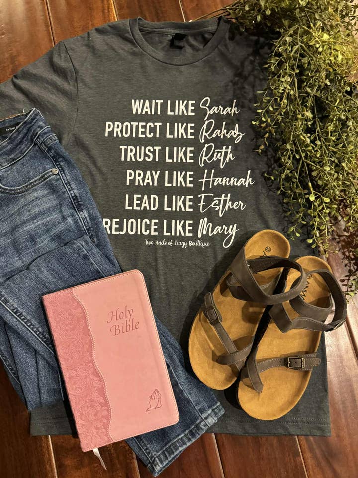 Women of the Bible Religious Graphic Tee for wholesale by Two Kinds Of Krazy