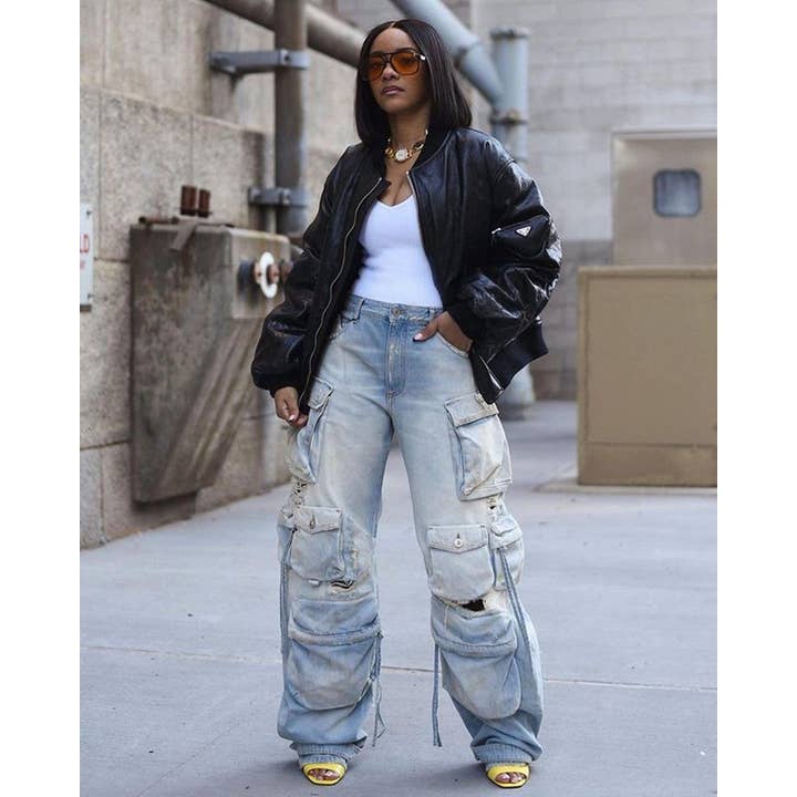 MB Fashion Wholesale - Wholesale Jeans - Women's - MB FASHION ELASTICATED WAIST DENIM PANTS 8483LY22