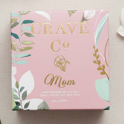 Mom Box Candle for wholesale by Crave Candle Co. LLC
