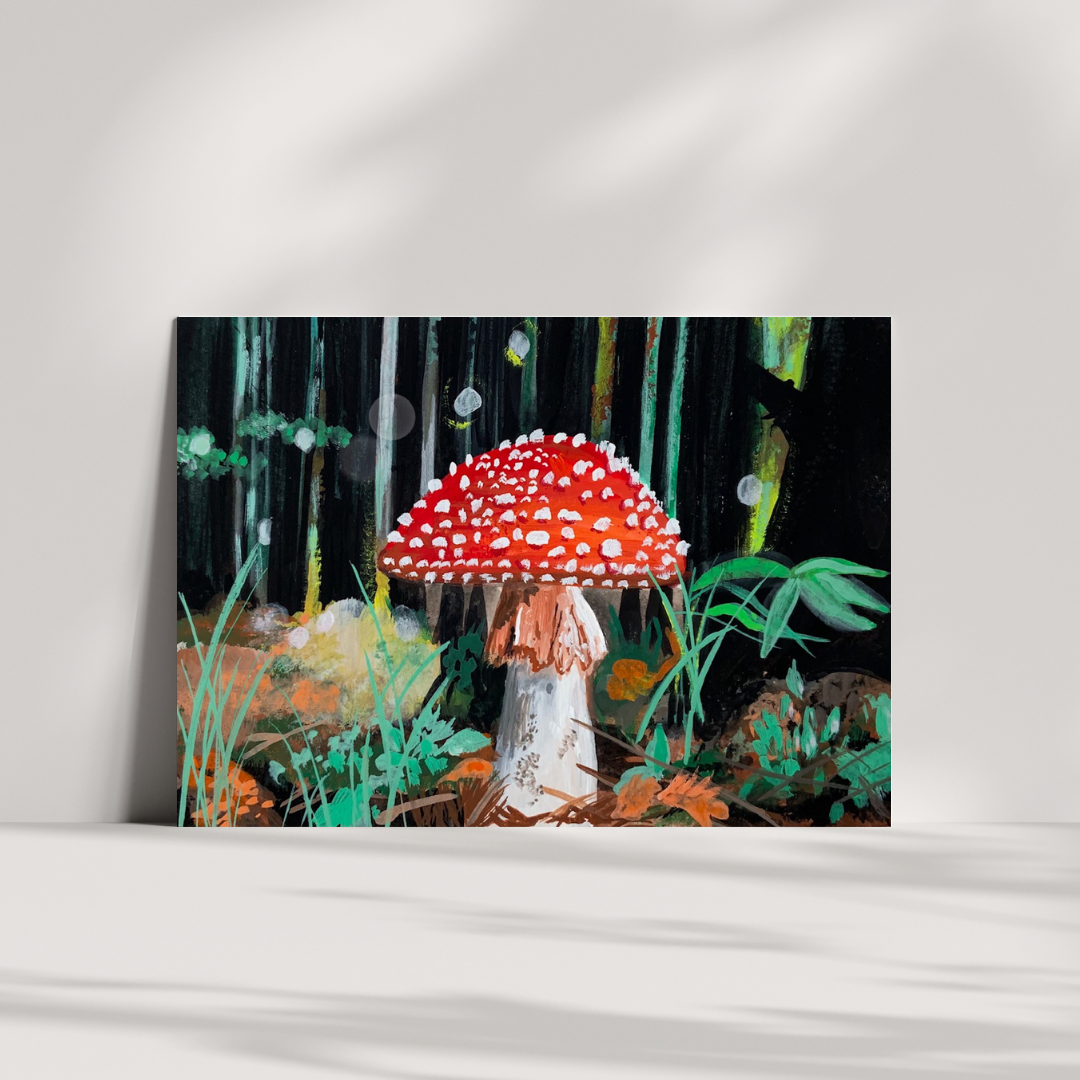 A Quartzy Life - Wholesale Everyday Greeting Card - Dramatic Mushroom Forest Card0