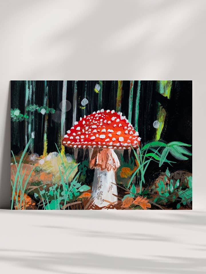 Dramatische Paddenstoelenbos Kaart voor wholesale door A Quartzy Life